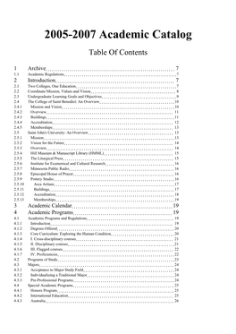 2005-2007 Academic Catalog
