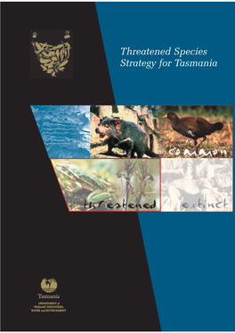 Threatened Species Strategy for Tasmania