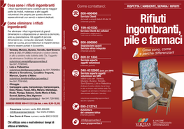 Rifiuti Ingombranti, Pile E Farmaci