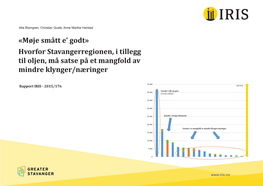 Møje Smått E' Godt» Hvorfor Stavangerregionen, I Tillegg Til Oljen