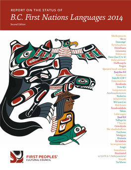 Report on the Status of B.C. First Nations Languages 2014 Second Edition