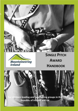 Single Pitch Award Handbook