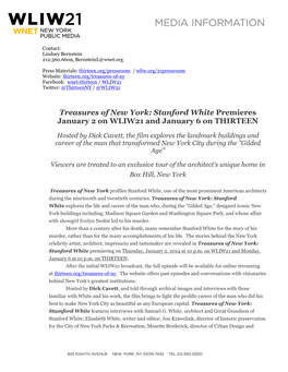 Treasures of NY Stanford White FINAL Rev 010613