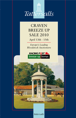 CRAVEN BREEZE up SALE 2010 Winner of the Gr