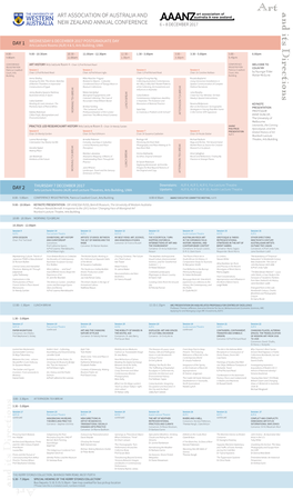 Art Association of Australia and New Zealand Annual Conference 6 – 8 December 2017