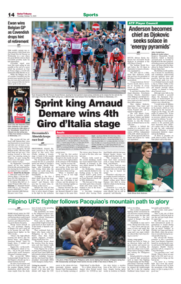 Sprint King Arnaud Demare Wins 4Th Giro D'italia Stage