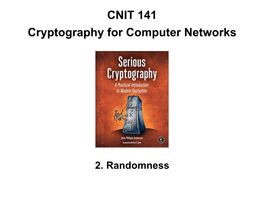CNIT 141 Cryptography for Computer Networks