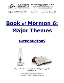 Book of Mormon 6: Major Themes