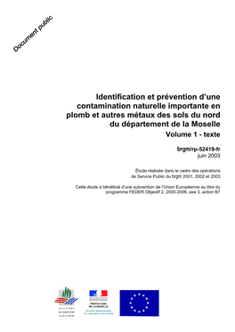 Identification Et Prévention D'une Contamination Naturelle