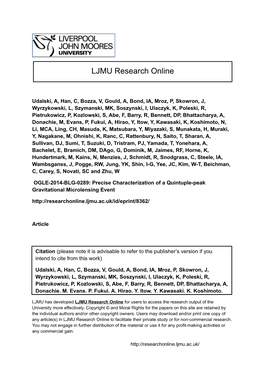 OGLE-2014-BLG-0289 Precise Characterization of a Quintuple