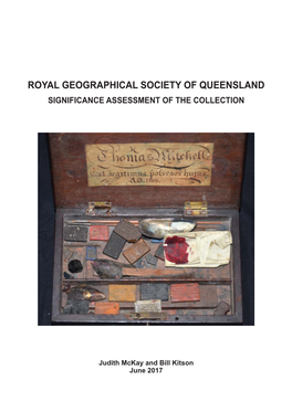 Royal Geographical Society of Queensland; Significance