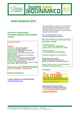 TERZO Notiziario 2015