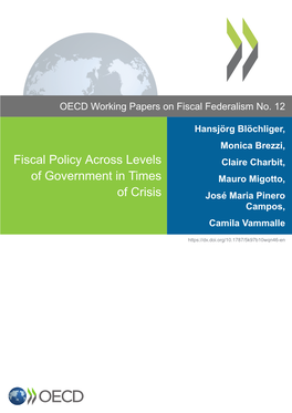 Fiscal Policy Across Levels of Government in Times of Crisis