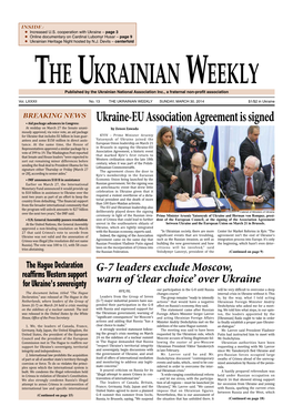 The Ukrainian Weekly 2014, No.13