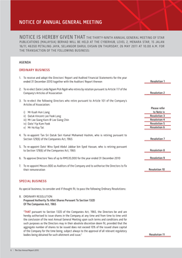 Notice of Annual General Meeting