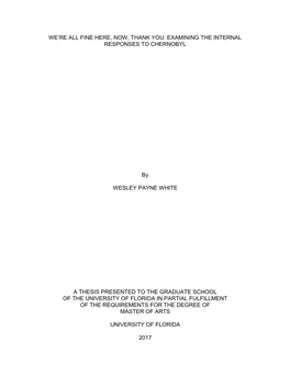 University of Florida Thesis Or Dissertation Formatting