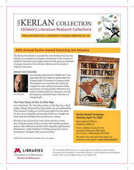 Kerlan 2020 Spring Newsletter