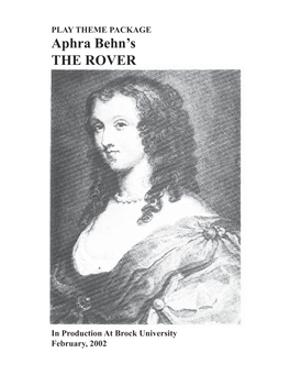 Aphra Behn's the ROVER