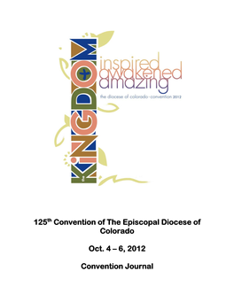 125Th Convention of the Episcopal Diocese of Colorado