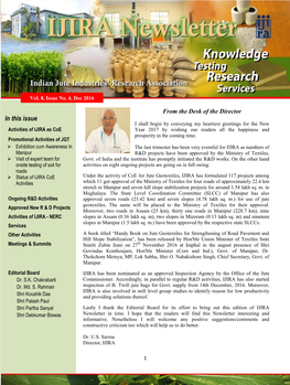 In This Issue -.:: Indian Jute Industries' Research Association