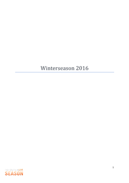 Winterseason 2016