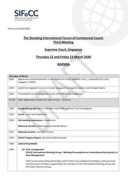 The Standing International Forum of Commercial Courts Third Meeting