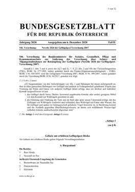 Bundesgesetzblatt Für Die Republik Österreich