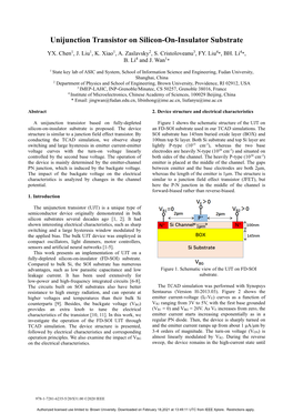 Unijunction Transistor on Silicon-On-Insulator Substrate