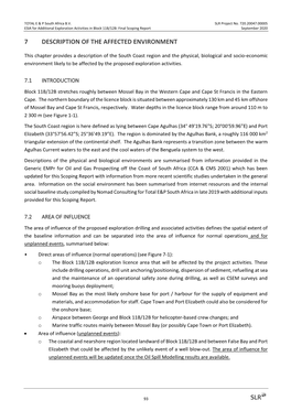 Environmental and Social Impact Assessment for Additional Exploration Drilling and Associated Activities in Block 11B/12B Off Th