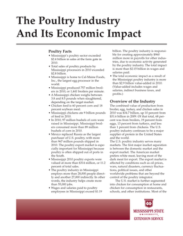 P2719 the Poultry Industry and Its Economic Impact