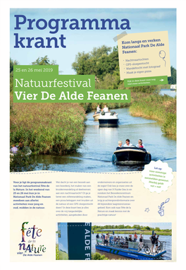 Natuurfestival Vier De Alde Feanen