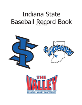 Indiana State Baseball Record Book