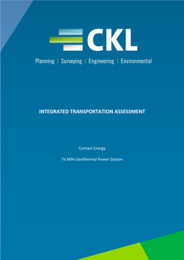 Integrated Transportation Assessment