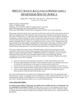 Apartheid South Africa