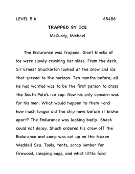 TRAPPED by ICE Mccurdy, Michael