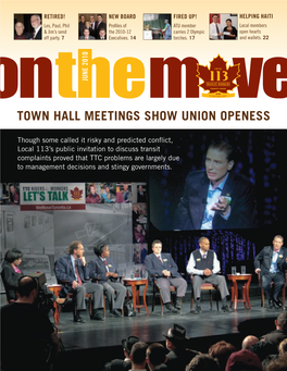 Town Hall Meetings Show Union Openess