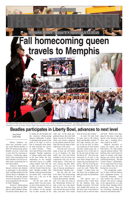 Fall Homecoming Queen Travels to Memphis