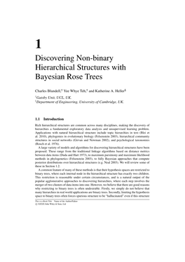 Discovering Non-Binary Hierarchical Structures with Bayesian Rose Trees