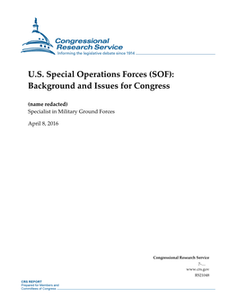 US Special Operations Forces