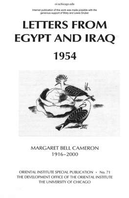 Letters from Egypt and Iraq 1954