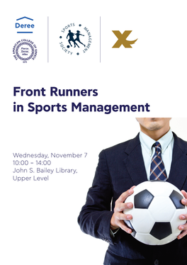 Front Runners in Sports Management