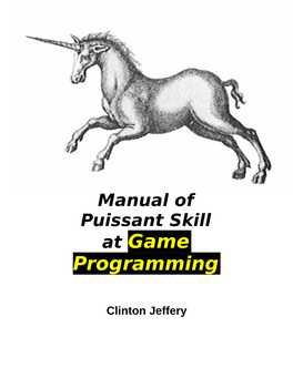 Manual of Puissant Skill at Game Programming
