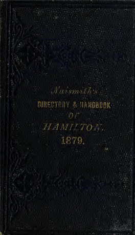 Naismith's Hamilton Directory for 1878-79