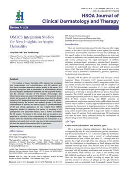 OMICS Integration Studies for New Insights on Atopic Dermatitis