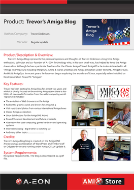 Product: Trevor’S Amiga Blog