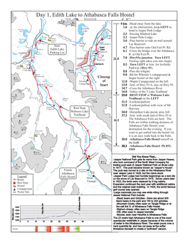 Day 1, Edith Lake to Athabasca Falls Hostel