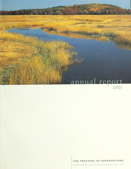 Annual Report of the Trustees of Public Reservations 2001