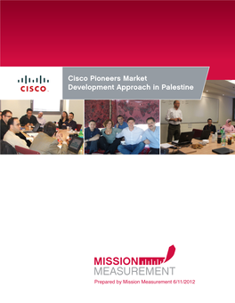 Cisco Pioneers Market Development Approach in Palestine