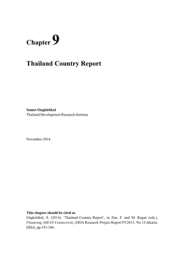 Chapter 9 Thailand Country Report