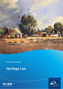 Heritage List (July 2020)